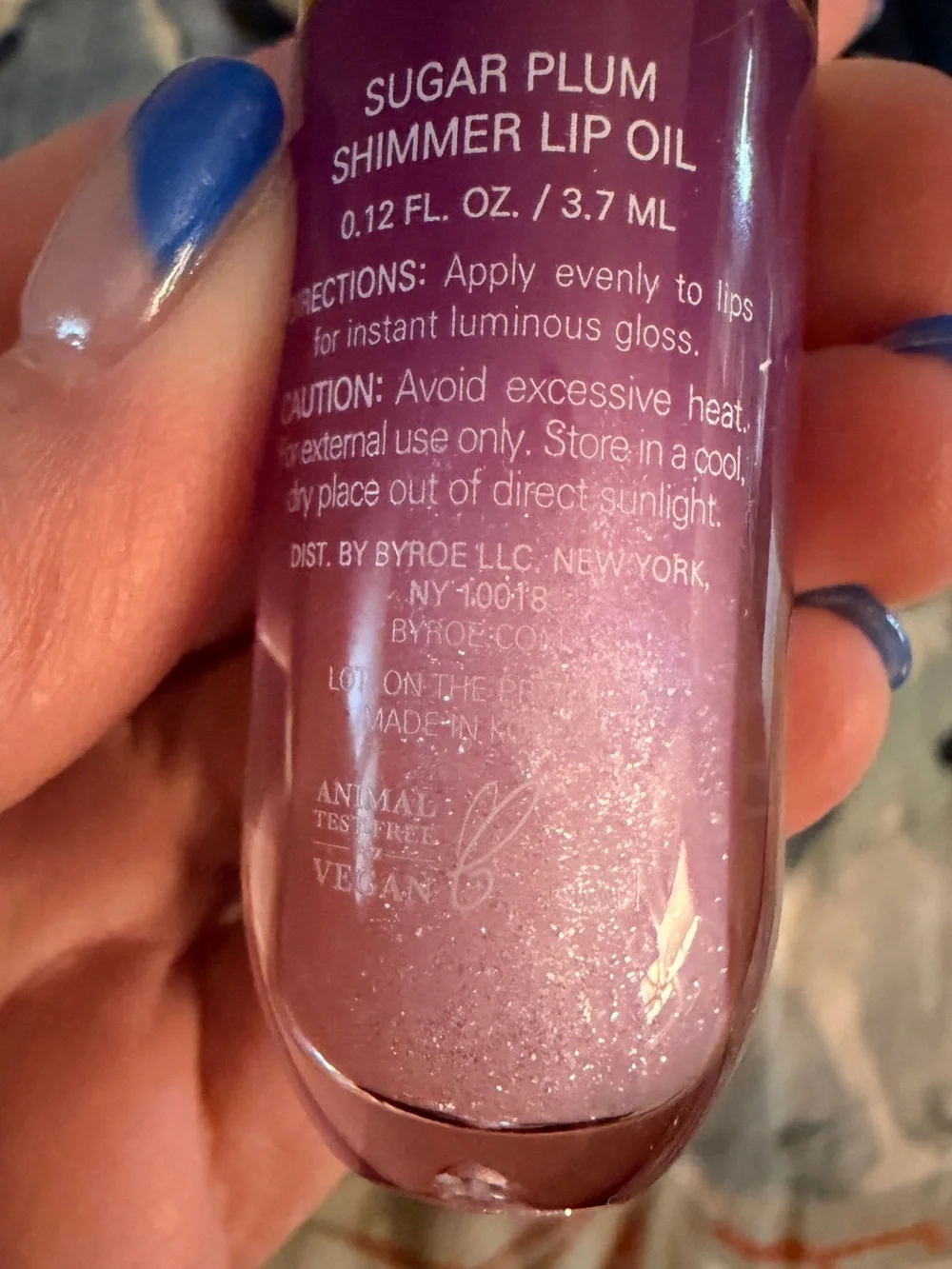 BYROE Sugar Plum Shimmer Lip Oil NIB